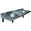 Lavabo mural doble acero NOFER