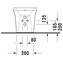 Bid&eacute; a suelo y pared P3 Comforts Duravit