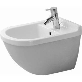 Bid&eacute; suspendido con Durafix Starck 3 Duravit
