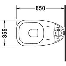 Inodoro completo tanque bajo D-Code DURAVIT