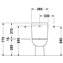Inodoro completo tanque bajo D-Code DURAVIT