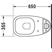 Inodoro completo tanque bajo 65 D-Code DURAVIT