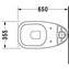 Inodoro completo tanque bajo 65 D-Code DURAVIT