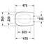 Inodoro completo dual tanque bajo 36 D-Code DURAVIT