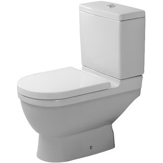 Inodoro completo tanque bajo salida vertical Starck 3 DURAVIT