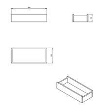 Container rectangular lujo COSMIC