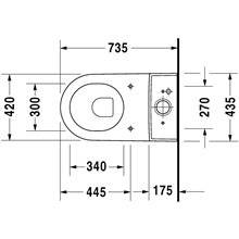 Inodoro completo dual tanque bajo Big Toilet Starck 3 DURAVIT