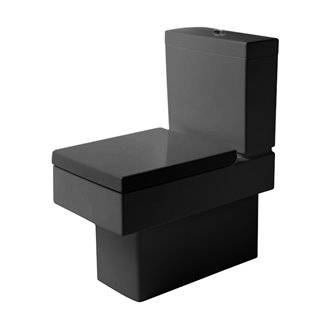 Inodoro completo dual tanque bajo negro Vero DURAVIT