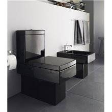 Inodoro completo dual tanque bajo negro Vero DURAVIT