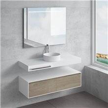 Conjunto encimera+lavabo ACIS toallero NATUGAMA