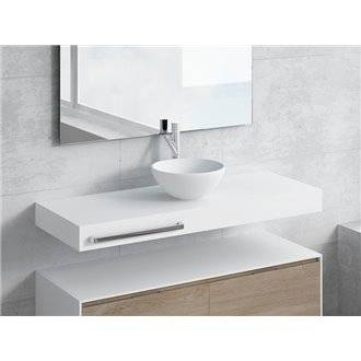 Conjunto encimera+lavabo CALIPSO toallero NATUGAMA