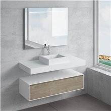 Conjunto encimera+lavabo GALATEA NATUGAMA