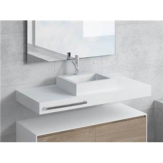 Conjunto encimera+lavabo GALATEA toallero NATUGAMA
