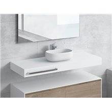 Conjunto encimera+lavabo NEREIDA toallero NATUGAMA