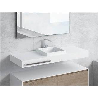Conjunto encimera+lavabo CAMENA toallero NATUGAMA