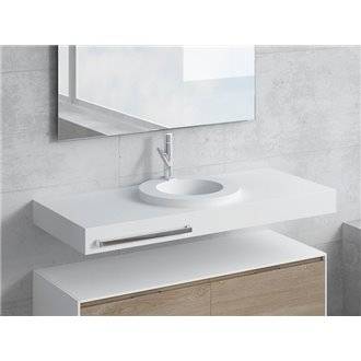 Conjunto encimera+lavabo LARES toallero NATUGAMA