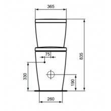 Inodoro completo CONNECT FREEDOM Arco Ideal Standard