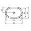 Lavabo bajo encimera ovalado 62 CONNECT Ideal Standard