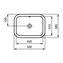 Lavabo bajo encimera rectangular 50 CONNECT Ideal Standard
