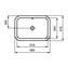 Lavabo bajo encimera rectangular 58 CONNECT Ideal Standard