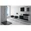 Pack inodoro suspendido negro ADVANCE UNISAN