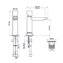 Grifo monomando lavabo cromo swarovski 14F8 Serpi