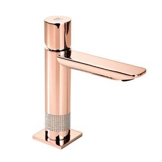 Grifo monomando oro rosa swarovski 14F8 Serpi