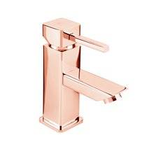 Grifo monomando para lavabo oro rosa Catral