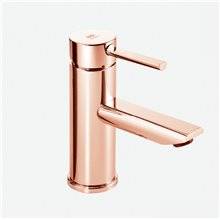 Grifo monomando oro rosa para lavabo Delta 13