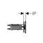 Pulsador Geberit70 Negro cisterna Sigma 8 cm