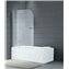 Mampara frontal ba&ntilde;era abatible plegable GLASS GME