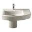 Lavabo semipedestal edelweiss Hall 65x42cm Roca