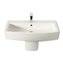 Lavabo semipedestal edelweiss Hall 65x49,5cm Roca