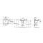 Lavabo semipedestal edelweiss Hall 65x49,5cm Roca