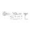 Lavabo mural graphit Hall 50x25cm Roca