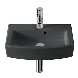 Lavabo mural graphit Hall 45x38cm Roca