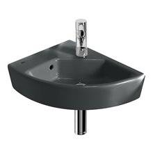 Lavabo mural graphit Hall 35x43cm izda Roca