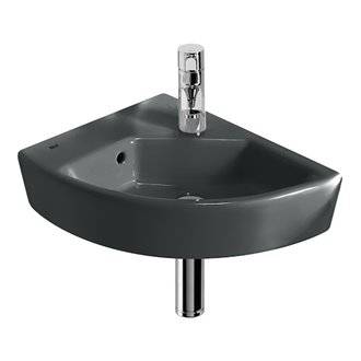 Lavabo mural graphit Hall 35x43cm izda Roca