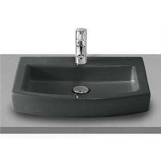 Lavabo sobrencimera sin orificio graphit Hall Roca