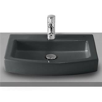 Lavabo sobrencimera con orificio graphit Hall Roca