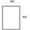 Mueble 71cm Gris Brillo 2 cajones FUSSION CHROME SALGAR