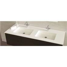 Lavabo encimera 2 senos a medida SELENE Resigres