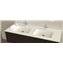 Lavabo encimera 2 senos a medida SELENE Resigres