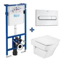 Pack inodoro suspendido HALL DUPLO ROCA