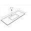 Lavabo encimera a medida SELENE XL Resigres