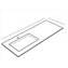 Lavabo encimera a medida SELENE XL Resigres