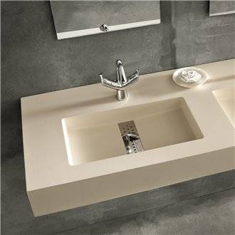 Lavabo encimera con fald&oacute;n SENDA Resigres