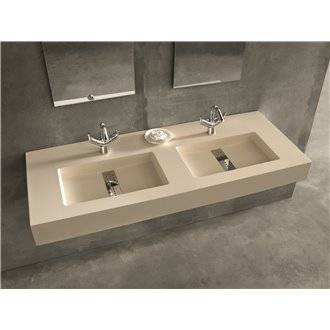 Lavabo encimera fald&oacute;n 2 senos SENDA Resigres