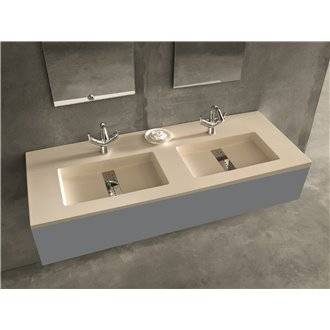 Lavabo encimera 2 senos a medida SENDA Resigres