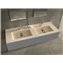 Lavabo encimera 2 senos a medida SENDA Resigres